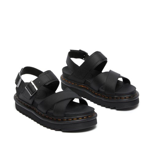 Dr martens blaire leather strappy flat sandals in black clearance