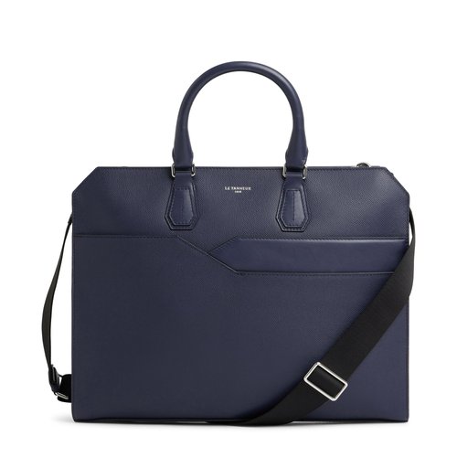 Porte documents slim 15 gaston en cuir grain croise Le Tanneur La Redoute