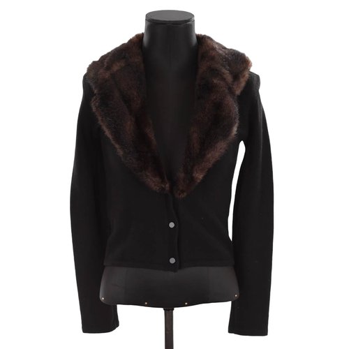 Gilet en cachemire tres bon etat noir Ralph Lauren La Redoute