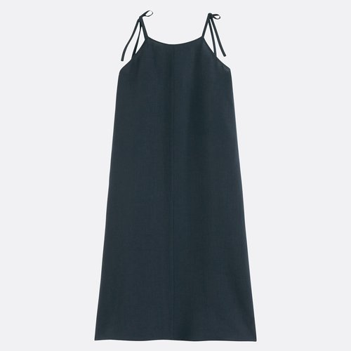 knee length dresses for ladies Romantic Linen Dress for Women, Long Sleeve Linen Dress, Wrap Linen Dress, Linen Midi Dress, Beautiful Maxi Dress, Bohemian Dress, S / Military main image 1