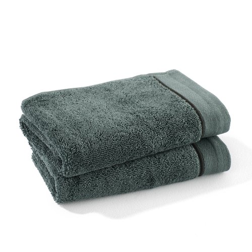 Set of 2 victor 100 cotton guest towels La Redoute Interieurs La Redoute