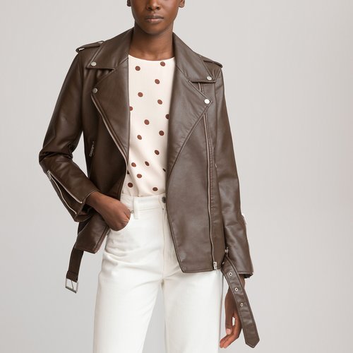 La redoute leather jacket clearance