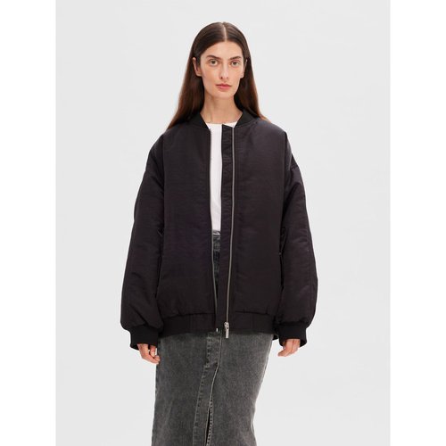 Veste bomber oversize re down black Selected Femme La Redoute
