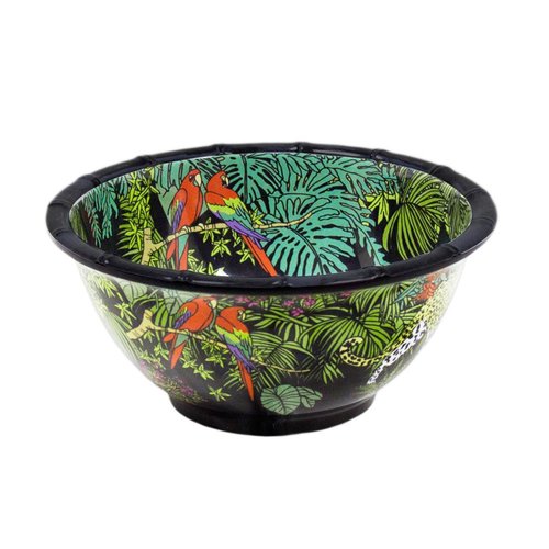 食器 30s   Bowl Jungle Series Bol en mélamine jungle 15 cm Couleur vert, noir Les Jardins De La