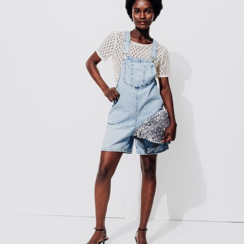 Combi short en jean