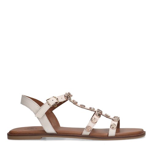 Sandales avec details blanc casse Sacha La Redoute