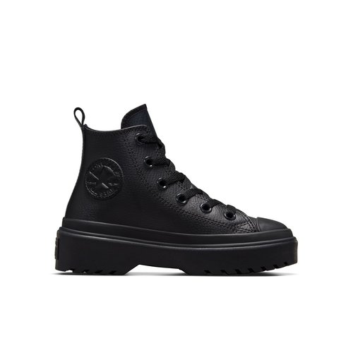 Baskets chuck taylor all star lugged lift platform leather black black black Converse La Redoute