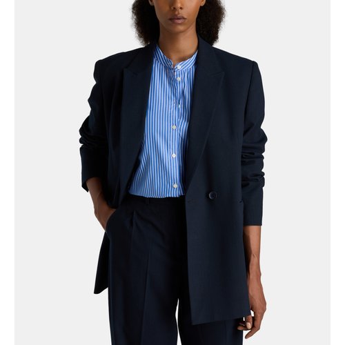 Veste de tailleur kang double boutonnage a rayures bleu Jodhpur La Redoute