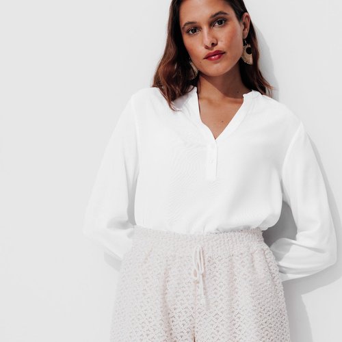 Blouse droite blanc Promod La Redoute