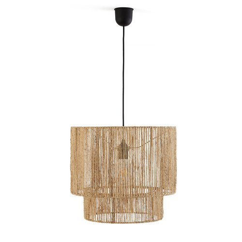 Yaku double layer hemp ceiling light diameter 40cm natural La Redoute Interieurs La Redoute