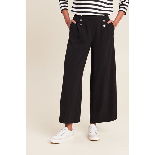 Pantalon carotte fluide 7 8eme noir Breal La Redoute