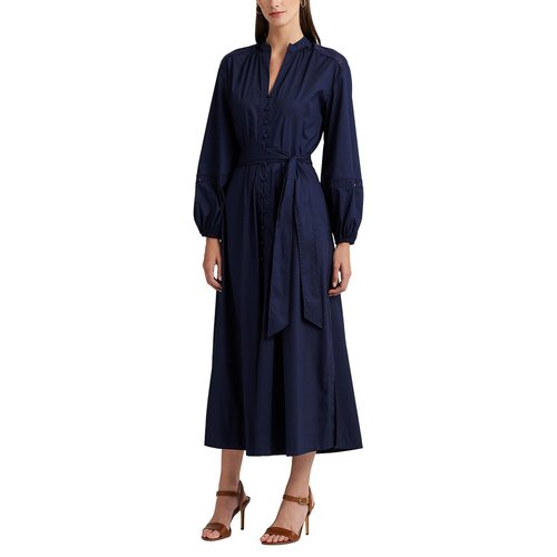 Robe longue manches longues carelle marine Lauren Ralph Lauren La Redoute