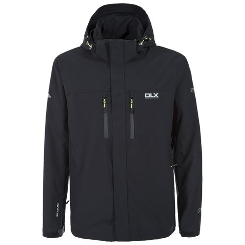 Coupe-vent Imperméable Trespass OSWALT Homme - 20 000 Mm, Respirant, Capuche Détachable, Poches étanches - Taille XL, Bleu Marine