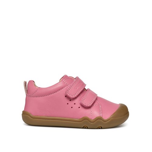 Chaussons souples en cuir steppieup rose Geox La Redoute