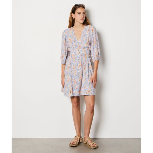 Robe courte a motif manches 3 4 gloria imp Etam La Redoute
