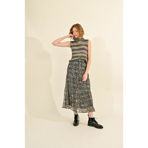 Jupe longue imprimee imprime vert Molly Bracken La Redoute