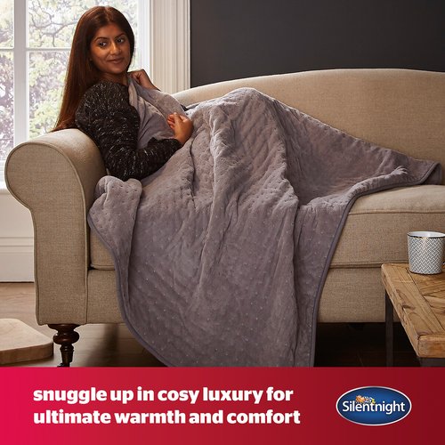 Plush heated throw blanket 2025