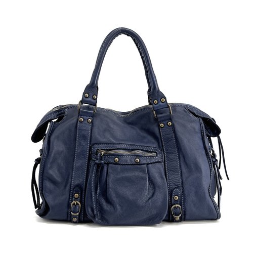 Sac a main en cuir italien miss storm Oh My Bag La Redoute