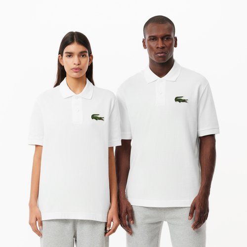 Polo manches courtes ample blanc 001 Lacoste La Redoute