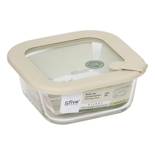Neez - Lot De 5 Boîtes De Rangement Alimentaires Hermétiques - Transparentes, Micro-ondes & Congélateur - Sans BPA
