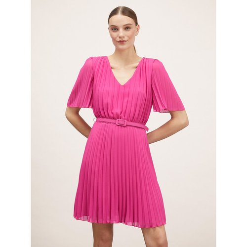 Robe plissée avec ceinture top