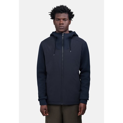 Sous doudoune bi matiere bleu marine Ikks La Redoute