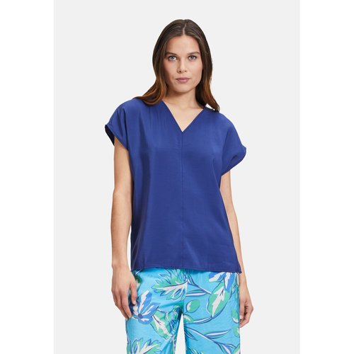 Tunique a encolure en v bleu fonce Betty Barclay La Redoute