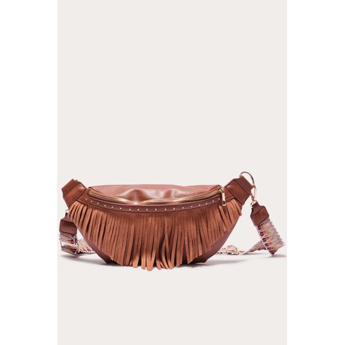 Sac banane avec franges camel Cache Cache La Redoute