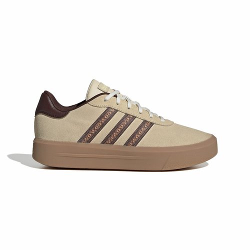Court platform suede trainers sand brown Adidas Sportswear La Redoute