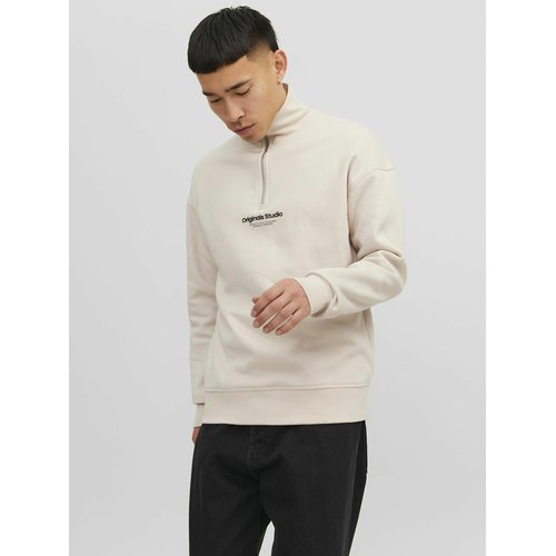 Jack and jones half zip sweatshirt hotsell