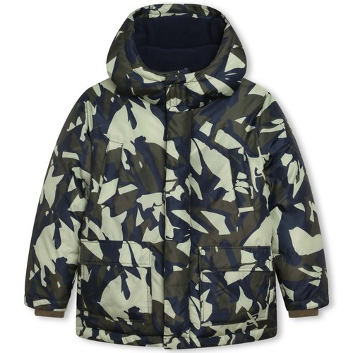 Parka imprimee a capuche vert camouflage Aigle La Redoute