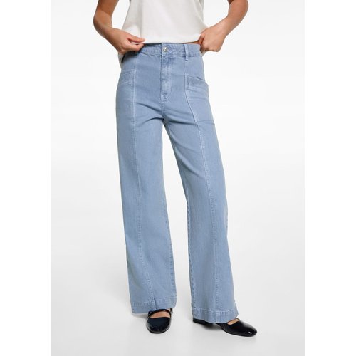 Jean style jupe culotte poches bleu Mango Teen La Redoute