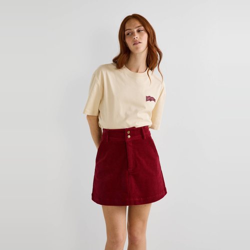 Jupe courte en velours cherry Monoprix La Redoute