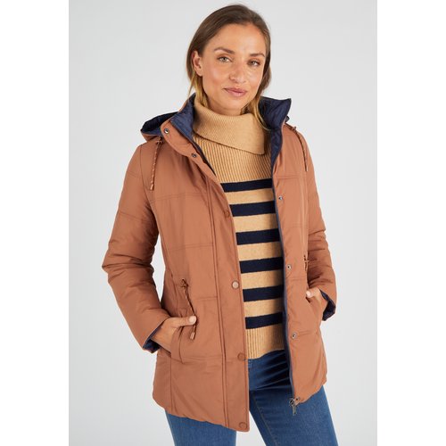 Doudoune reversible marron marine Damart La Redoute