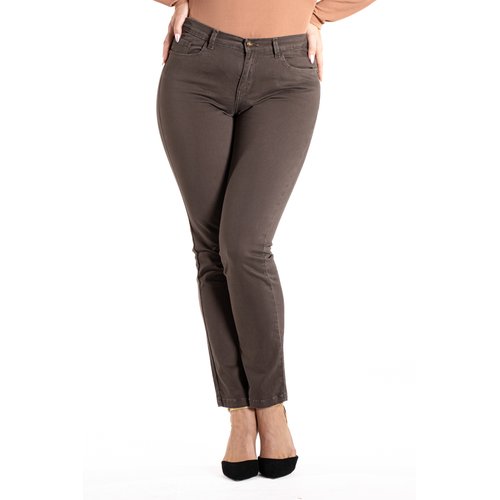 Jeans de couleur coupe droite taille haute stretch Ober La Redoute