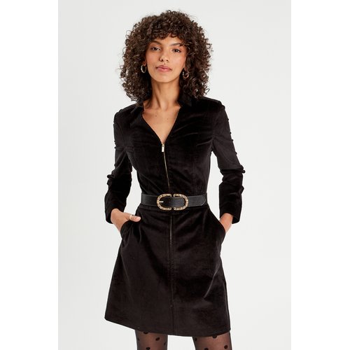 Robe trapeze velours zippee Cache Cache La Redoute