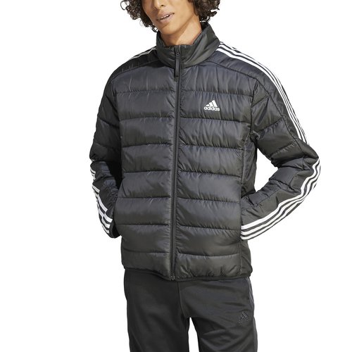 Essentials 3 stripes lightweight padded jacket with zip fastening black Adidas Performance La Redoute