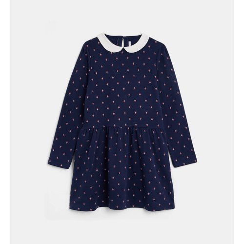 Robe manches longues verona bleu et rouge Cadet Rousselle La Redoute