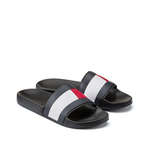 Tommy hilfiger black sliders deals