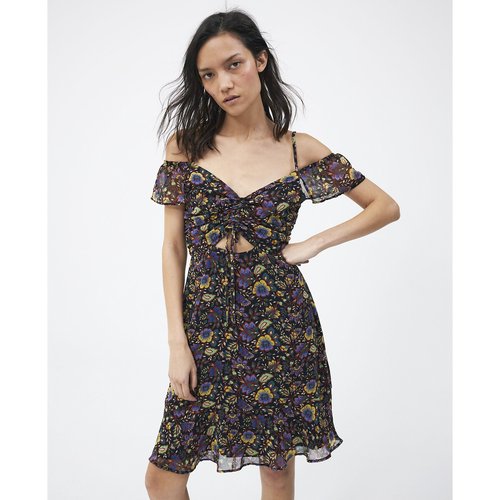 Robe courte en voile imprime floral Ikks imprime fleuri La Redoute