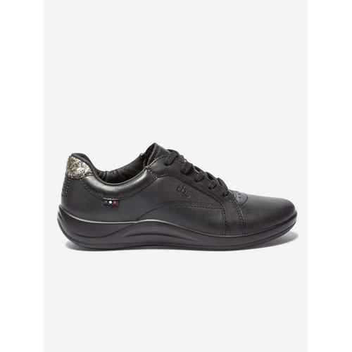 Baskets cuir noir Tbs La Redoute