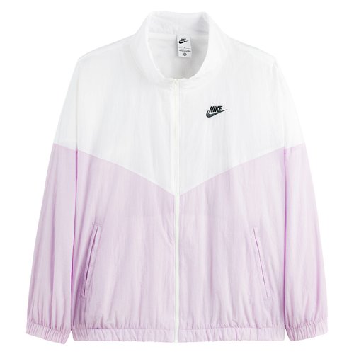 Pink and white windbreaker discount