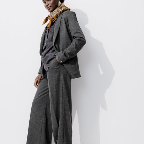 Pantalon large a carreaux imprime multicolore Promod La Redoute