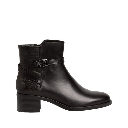 Low heel ankle boots black Tamaris La Redoute