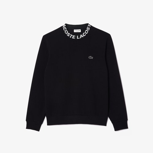 High neck sweatshirt black Lacoste La Redoute