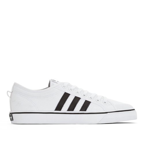 Baskets toile nizza Adidas Originals blanc La Redoute