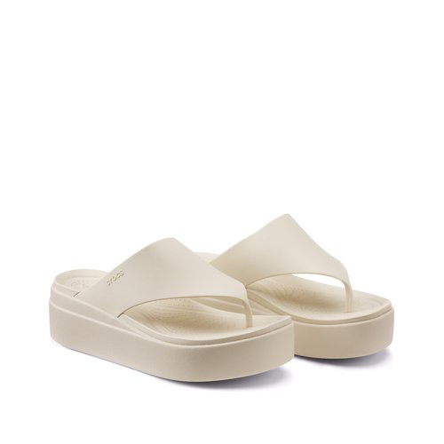 Teenslippers met sleehak brooklyn flip Crocs La Redoute