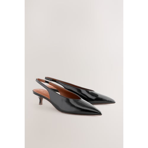 Escarpins Noirs Ouverts - Talons Très Hauts (10cm+), Pointure 43, Cuir Véritable