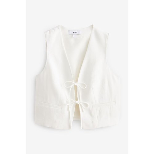 Gilet de costume texture noue sur le devant