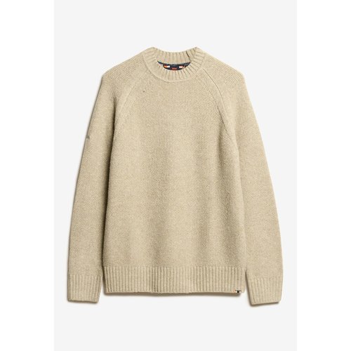 Heavyweight jumper sweater beige Superdry La Redoute